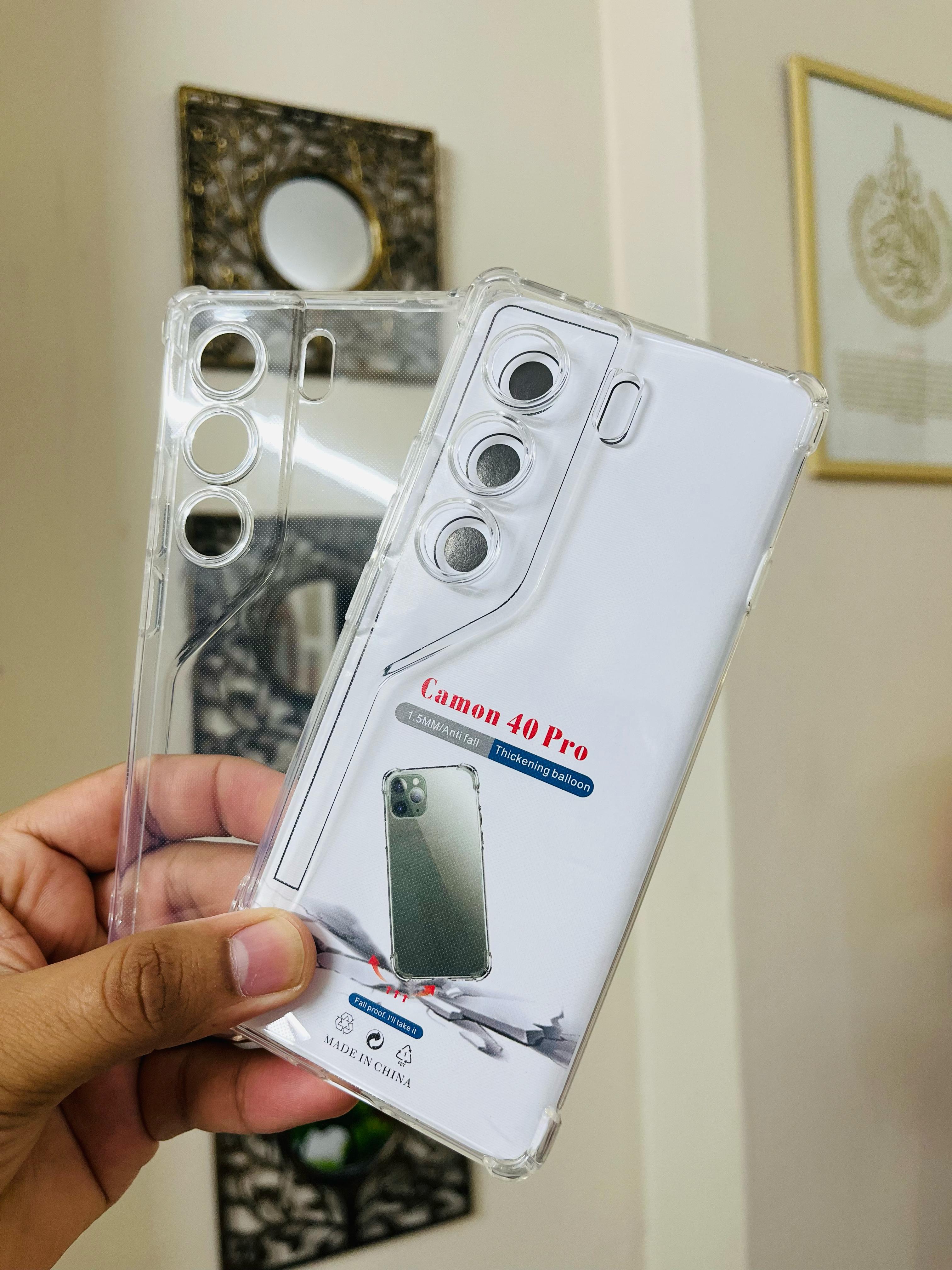 Tecno Camon 40 / Tecno Camon 40 Pro Soft Transparent Water Color Pani Back Cover Tpu Case_img_2