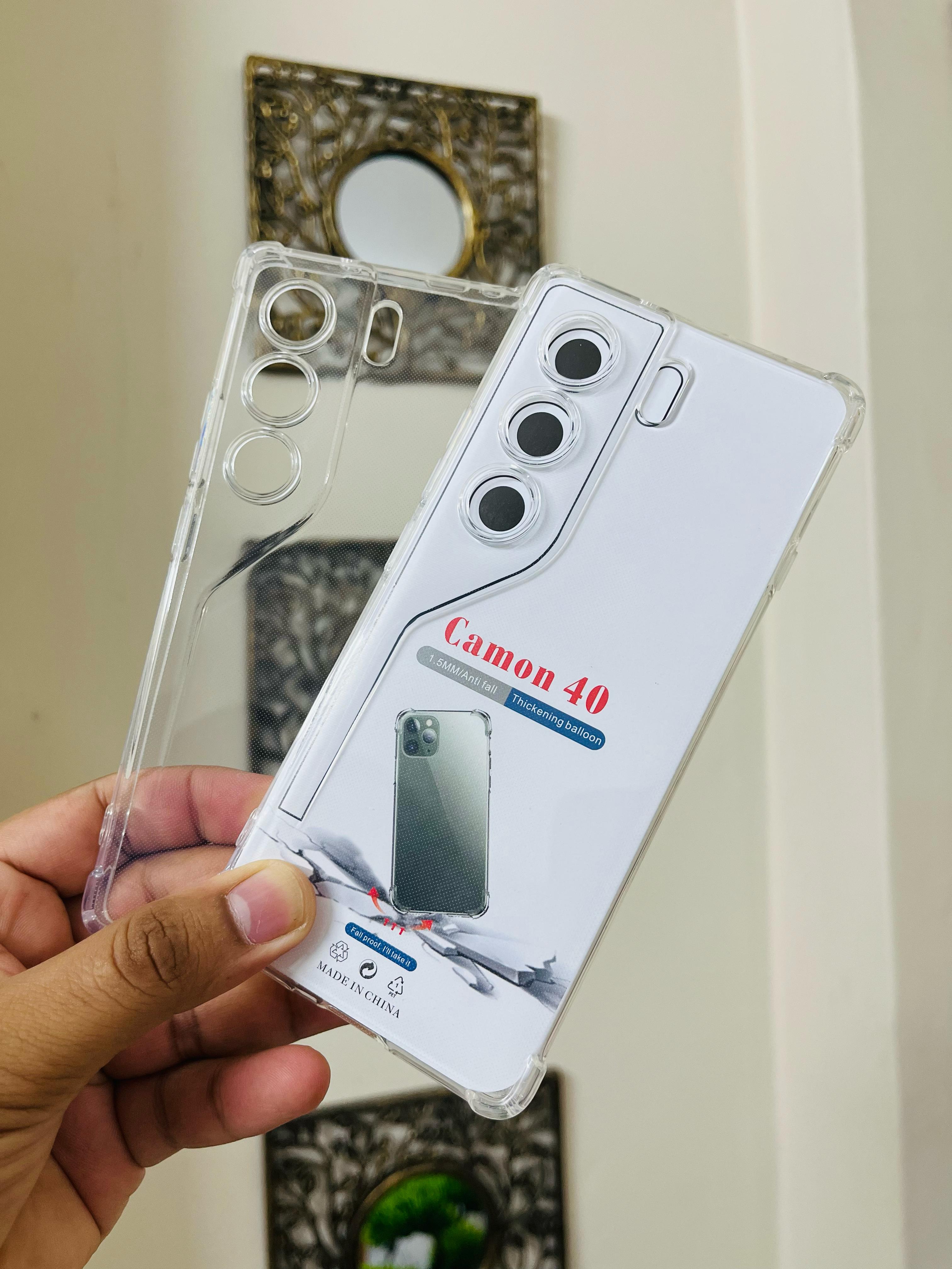 Tecno Camon 40 / Tecno Camon 40 Pro Soft Transparent Water Color Pani Back Cover Tpu Case_img_5