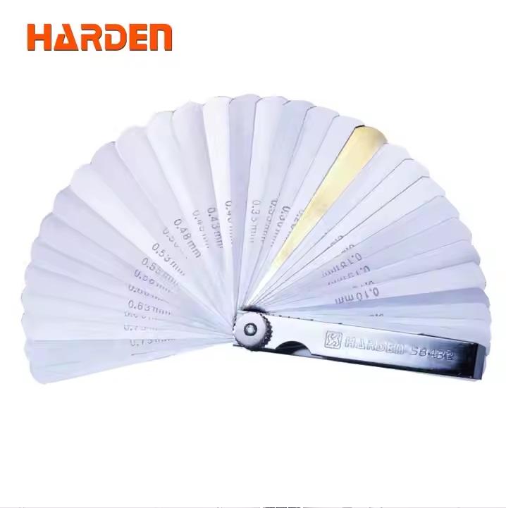 HARDEN 32pcs Feeler Gauge,  65Mn Blade, Professional Metal Feeler Gauge Set; 580432