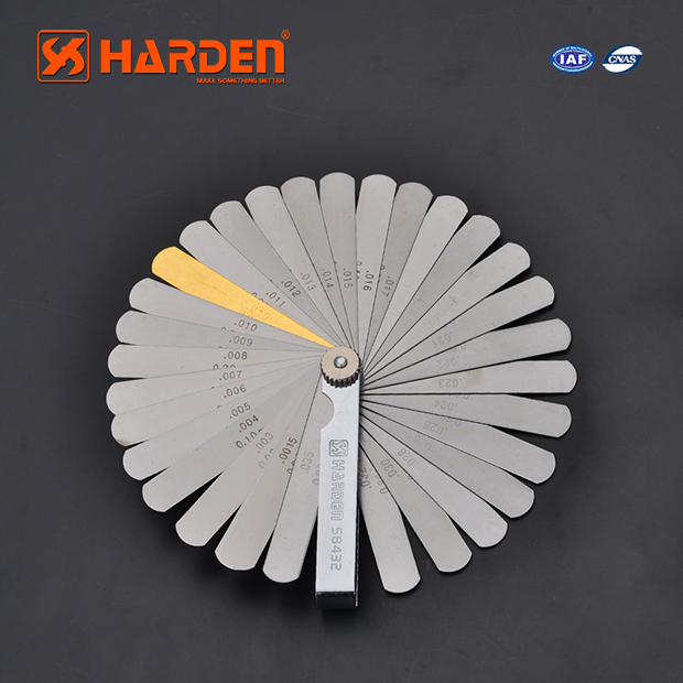 HARDEN 32pcs Feeler Gauge,  65Mn Blade, Professional Metal Feeler Gauge Set; 580432_img_3