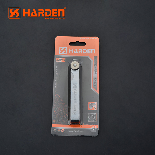 HARDEN 32pcs Feeler Gauge,  65Mn Blade, Professional Metal Feeler Gauge Set; 580432_img_5
