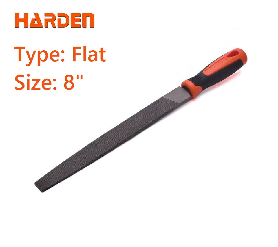 HARDEN Flat Bastard File ( 6" | 8" | 10" | 12" ), Professional Flat Bastard Mill File With Soft Handle; 610632 | 610633 | 610634 | 610635_img_8