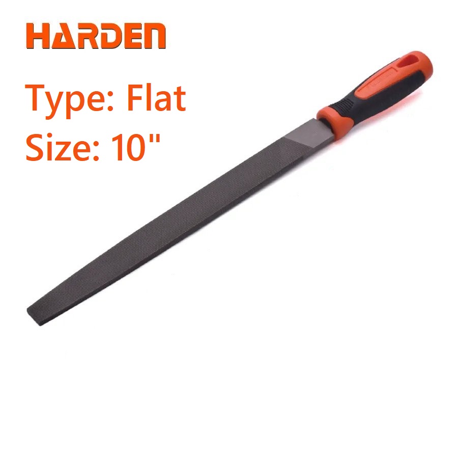 HARDEN Flat Bastard File ( 6" | 8" | 10" | 12" ), Professional Flat Bastard Mill File With Soft Handle; 610632 | 610633 | 610634 | 610635_img_9