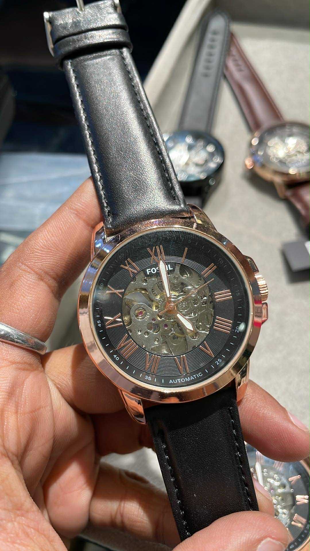 Fossil automatic black belt rg AA