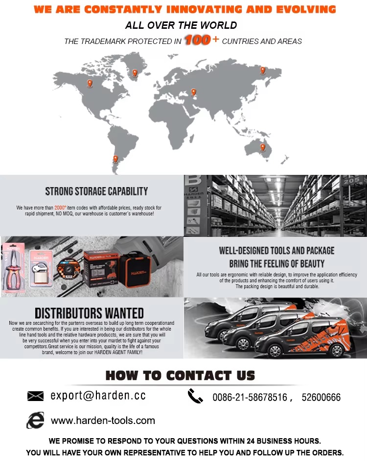 HARDEN 5Pcs file set 8" (200mm) with Rubber Grip ( Triangular, Square, Round, Half Round and Flat ) Files; 610631_img_2