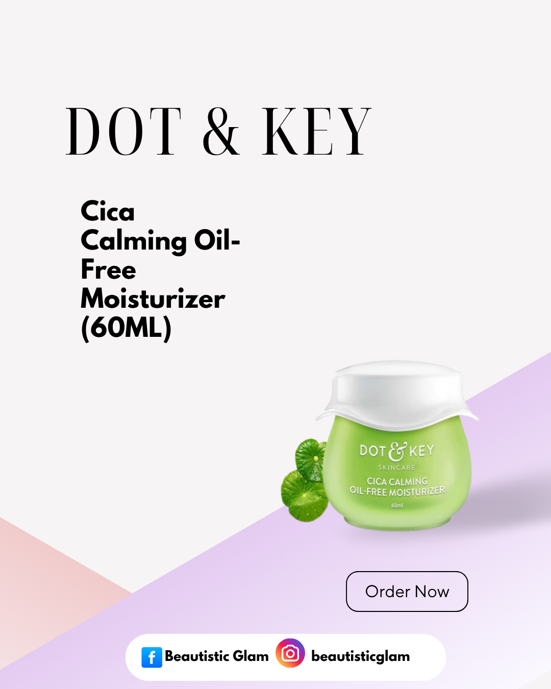 DOT & KEY Cica Calming Oil-Free Moisturizer (60ML)
