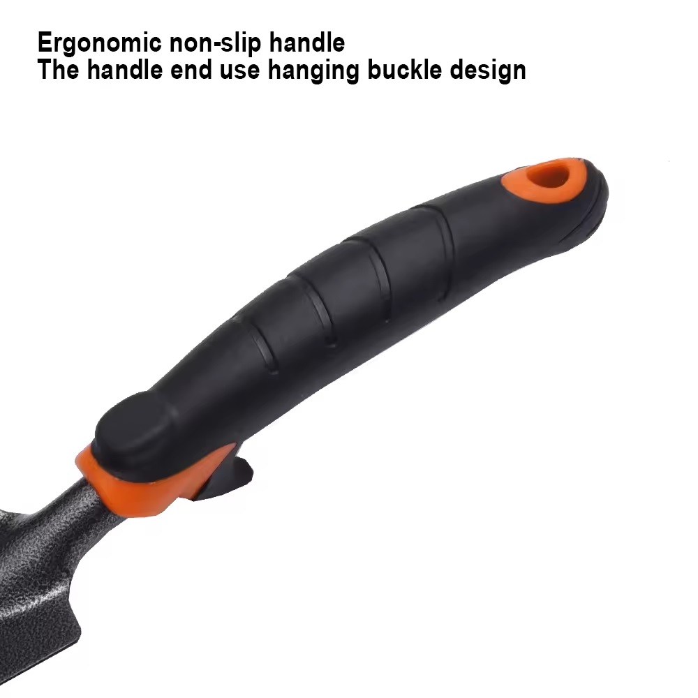 HARDEN Professional Garden Shovel ( 330 x 65mm (Mini) | 350 x 85mm ), Carbon Steel, Black Powder Coating, Ergonomic TPR Handle, Anti-Earth Corrosion, Excellent Workmanship, Durable Comfort TPR Grip; 632601 | 632602_img_4
