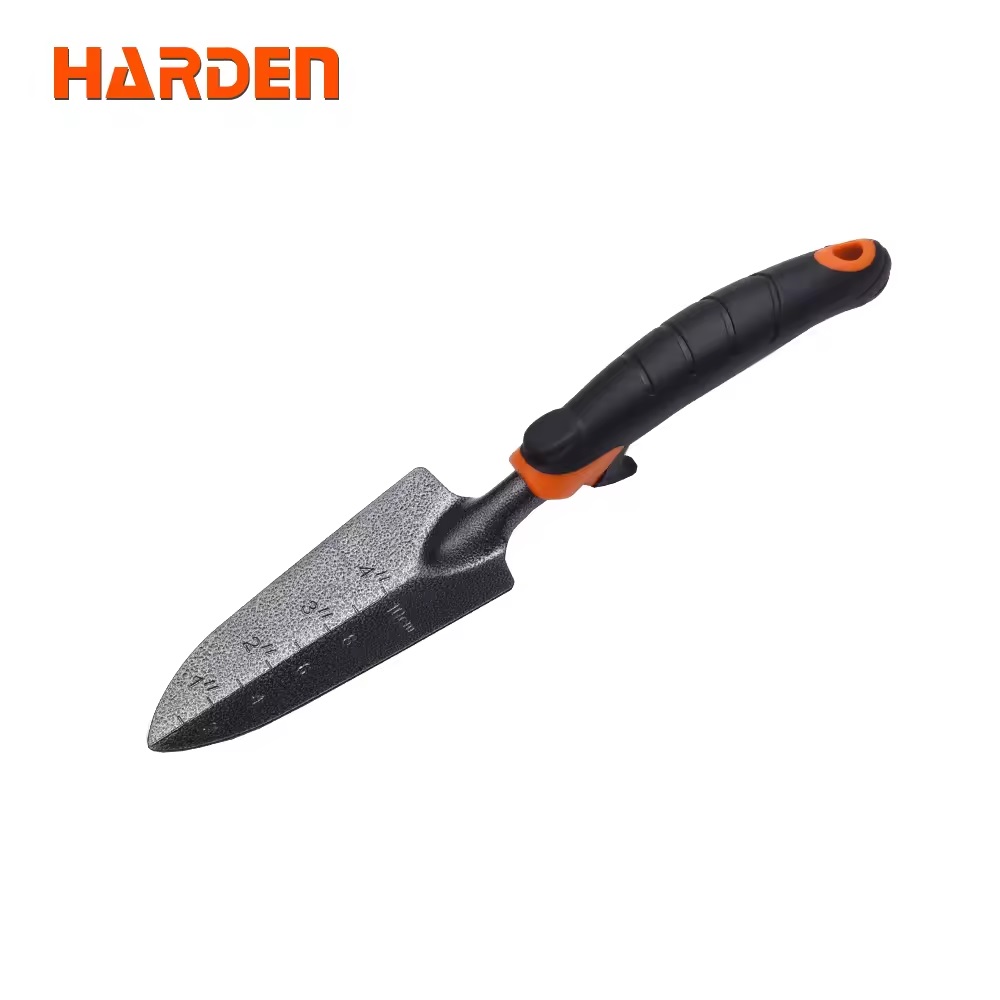 HARDEN Professional Garden Shovel ( 330 x 65mm (Mini) | 350 x 85mm ), Carbon Steel, Black Powder Coating, Ergonomic TPR Handle, Anti-Earth Corrosion, Excellent Workmanship, Durable Comfort TPR Grip; 632601 | 632602_img_8