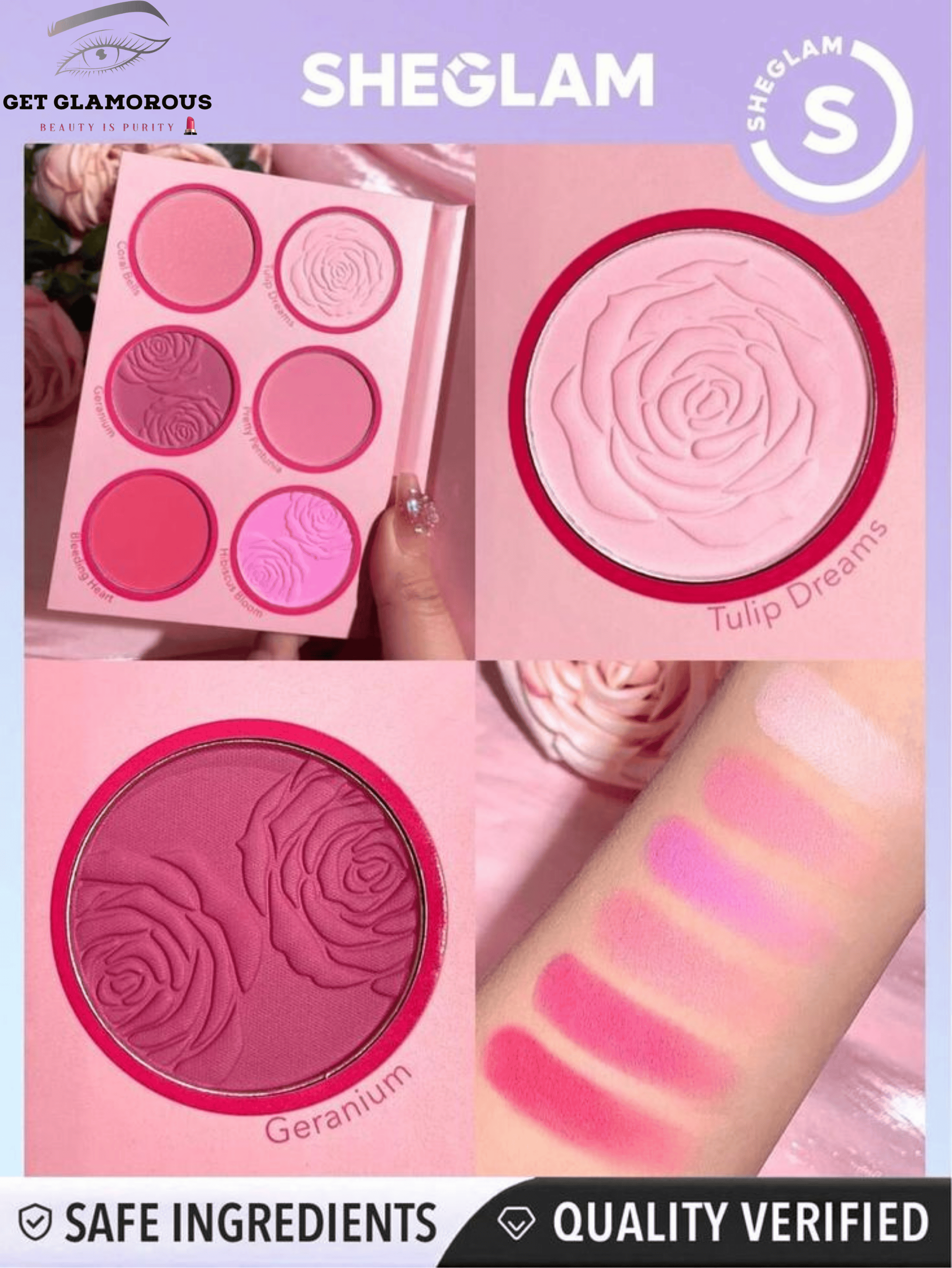 Sheglam Floral Flush Blush Palette
