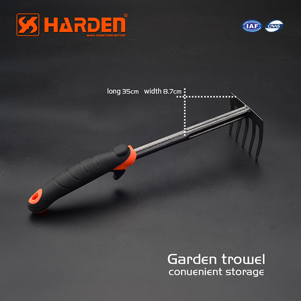 HARDEN Garden Trowel with 5 Teeth (Rake) 350x87mm; 632603_img_1