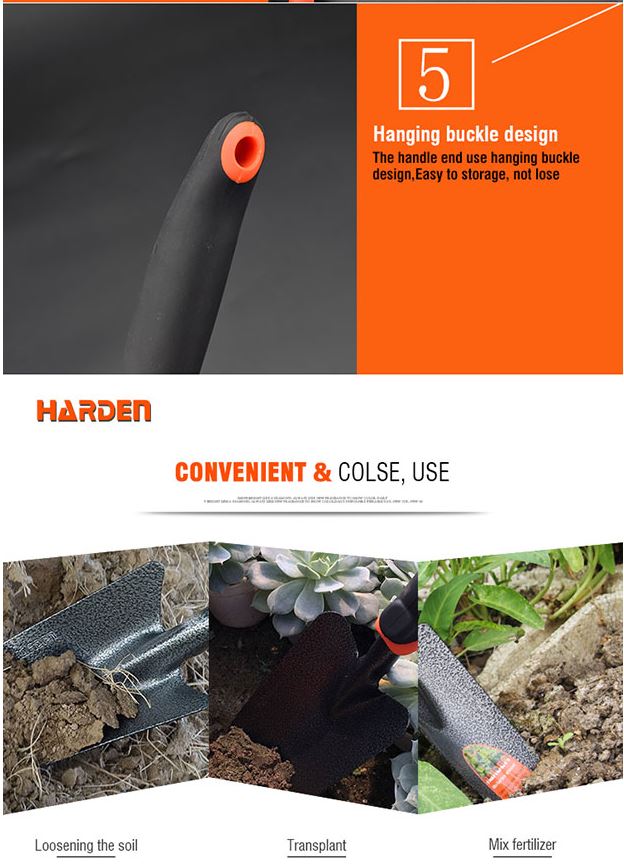 HARDEN Garden Trowel with 5 Teeth (Rake) 350x87mm; 632603_img_6