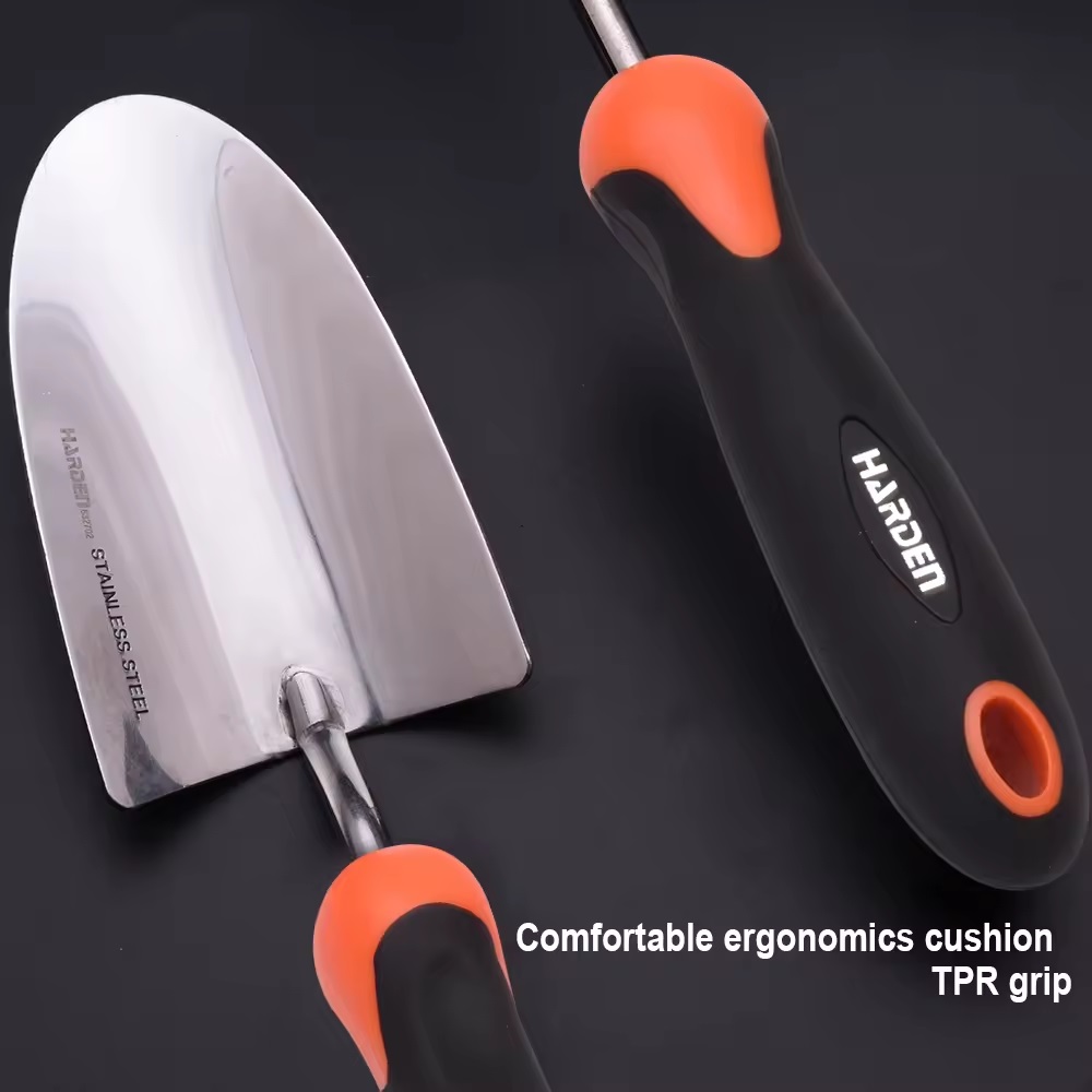 HARDEN Garden Spade Stainless steel, 320x180mm, hand garden small shovel farm agricultural tools spade garden trowel; 632702_img_3