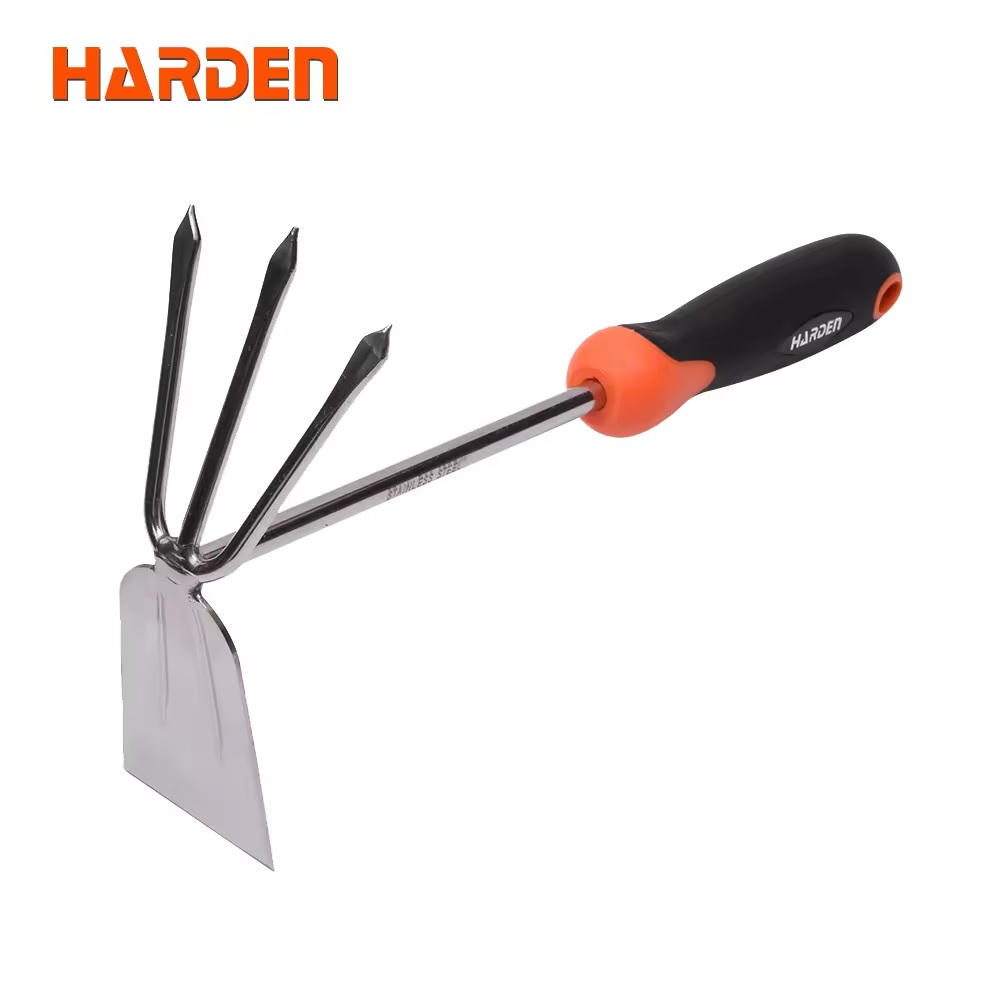 HARDEN Combination Hoe & Fork, Stainless steel, 325x180mm, hand garden small shovel farm agricultural tools spade garden trowel; 632704