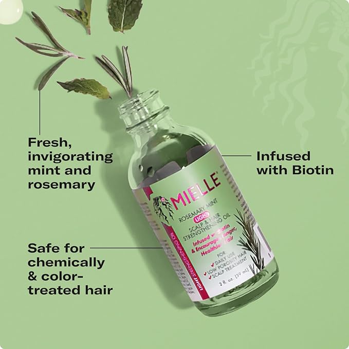 Mielle Organics Rosemary & Mint Light Hair Oil 59 ml - Made in USA_img_4