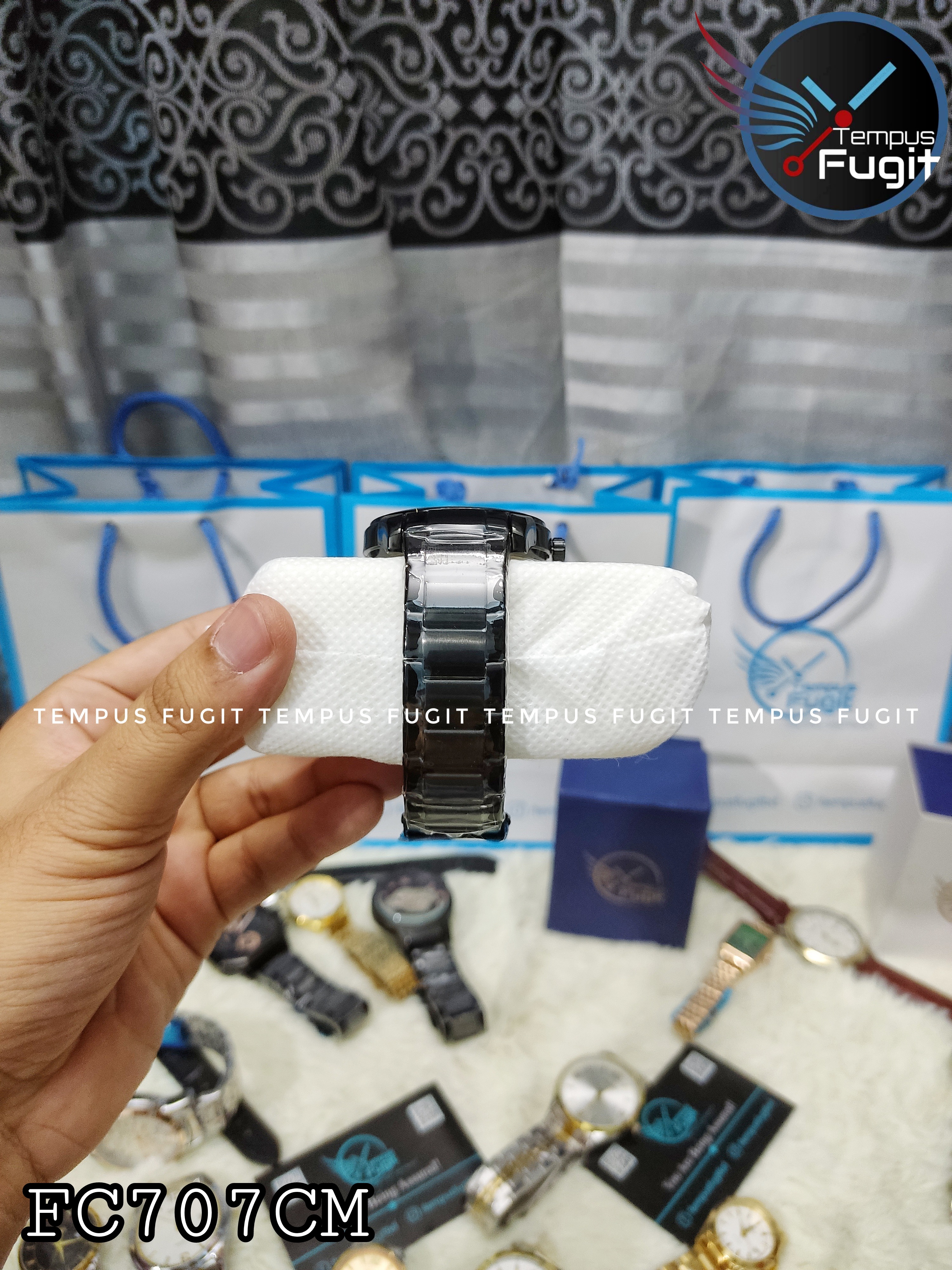 Forecast 907 Gents Chain Watch- Black Dial- Black Bezel- Black Chain- TF Code FC707CM_img_4