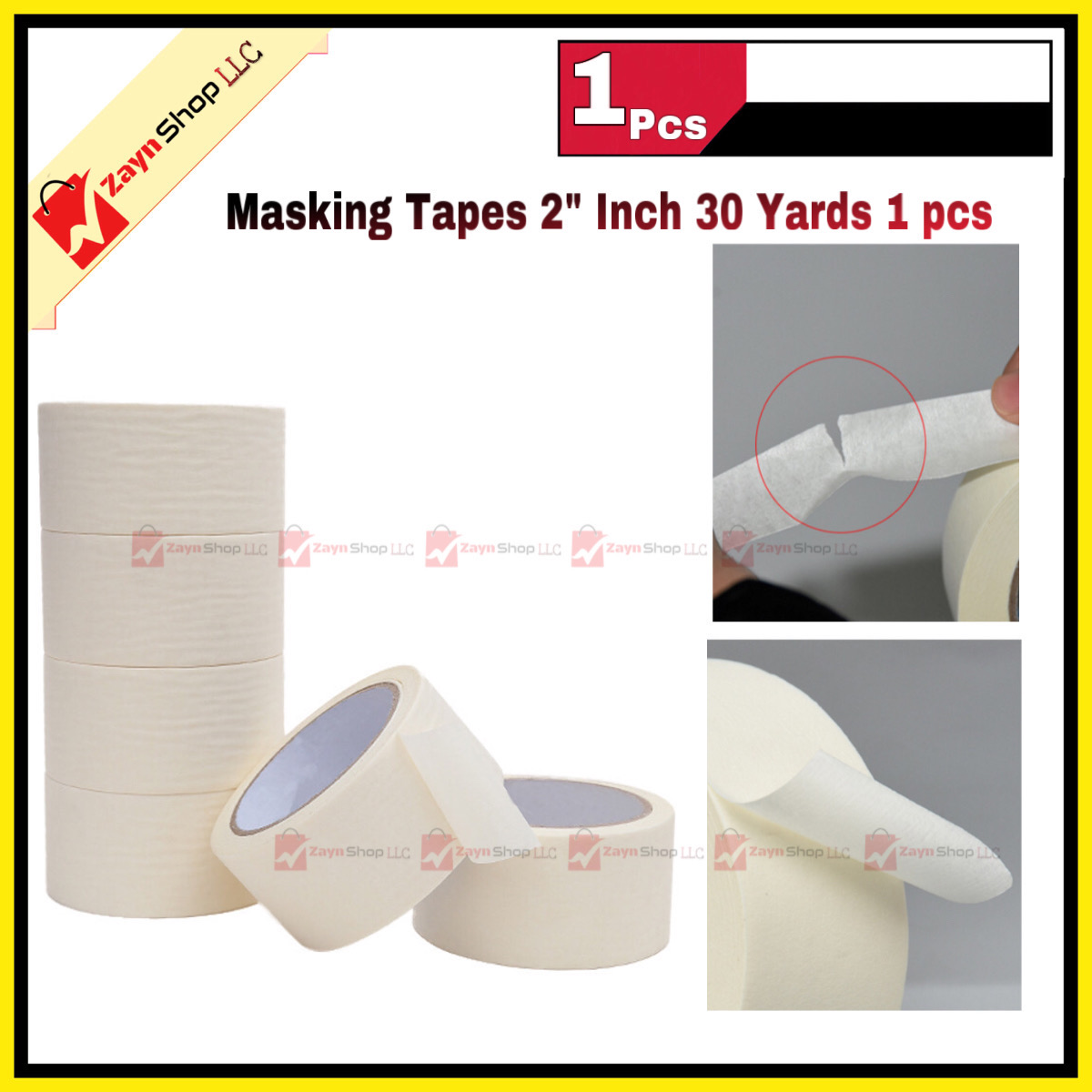 Masking Tapes 2" Inch 30 Yards 1 pcs_img_1