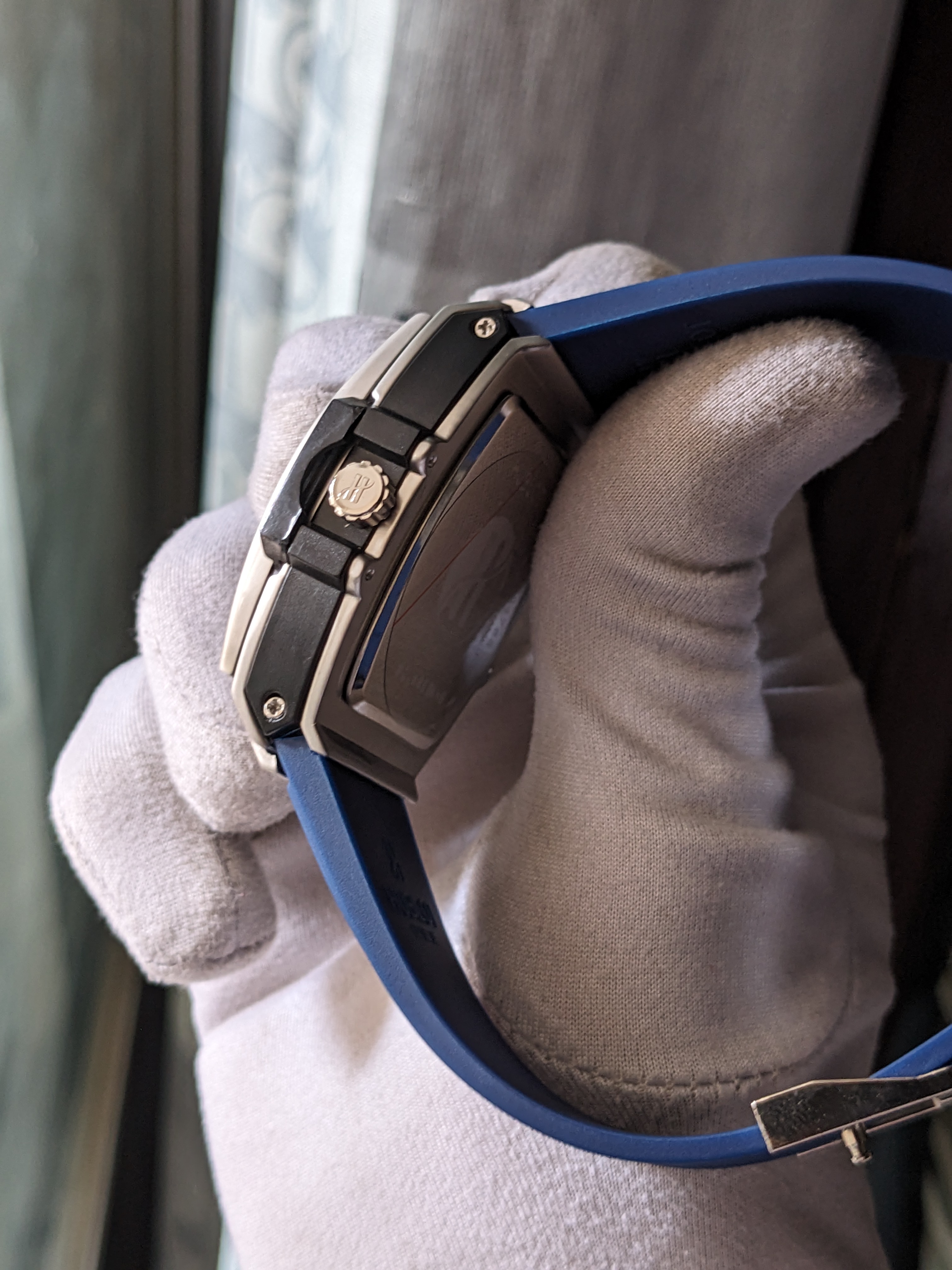 Hublot Blue Square Quartz Watch_img_2