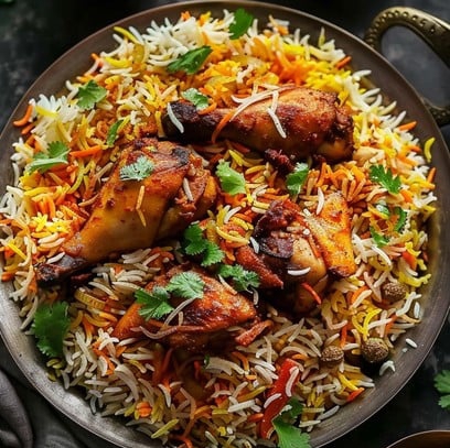 এক কেজি পোলাও চাল ব্রয়লার মুরগির লেগ পিস ৮ টি•▪◆২৫০ গ্রাম পেঁয়াজ ১০০ গ্রাম আদাবাটা ১০০ গ্রাম রোশন বাটা এবং কাঁচামরিচ(মোরগ পোলাও) কম্বো প্যাক_img_1