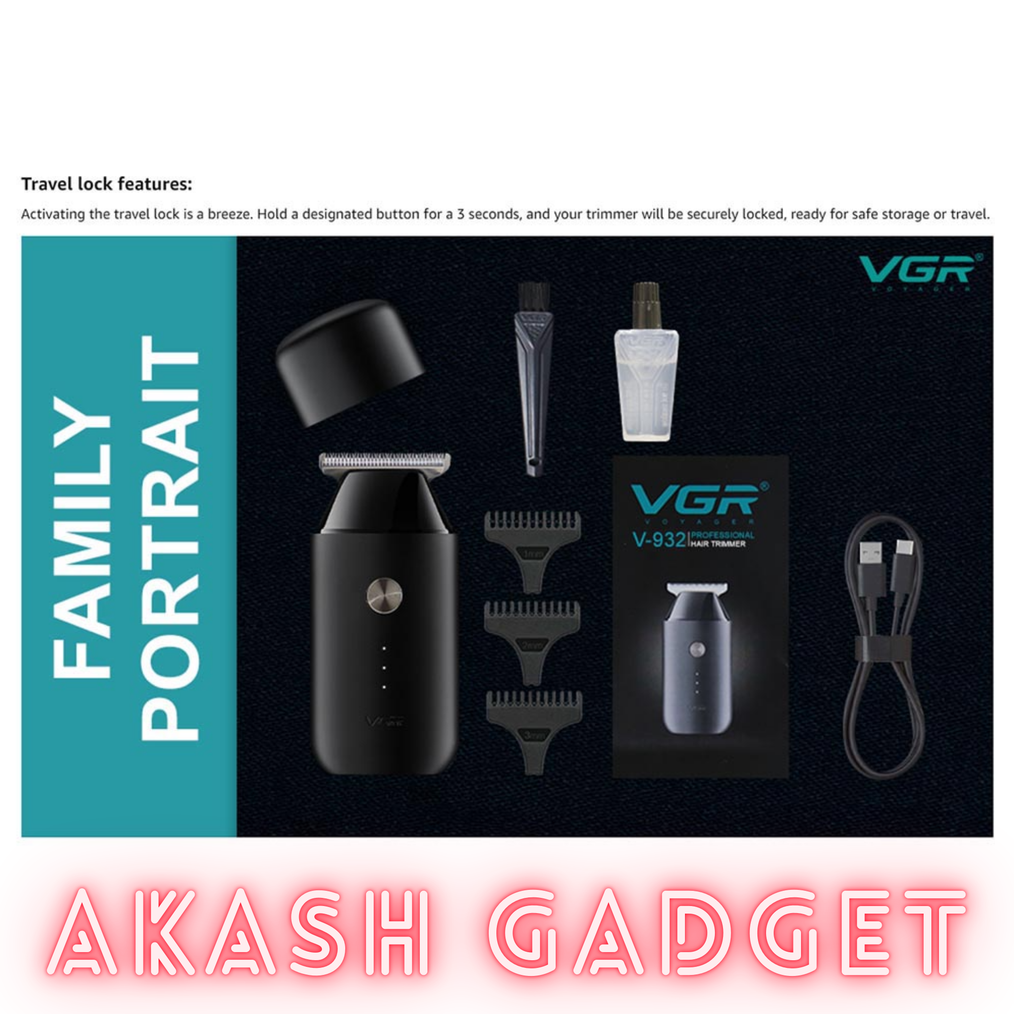 VGR V-932 Portable Pocket Trimmer for Men_img_21