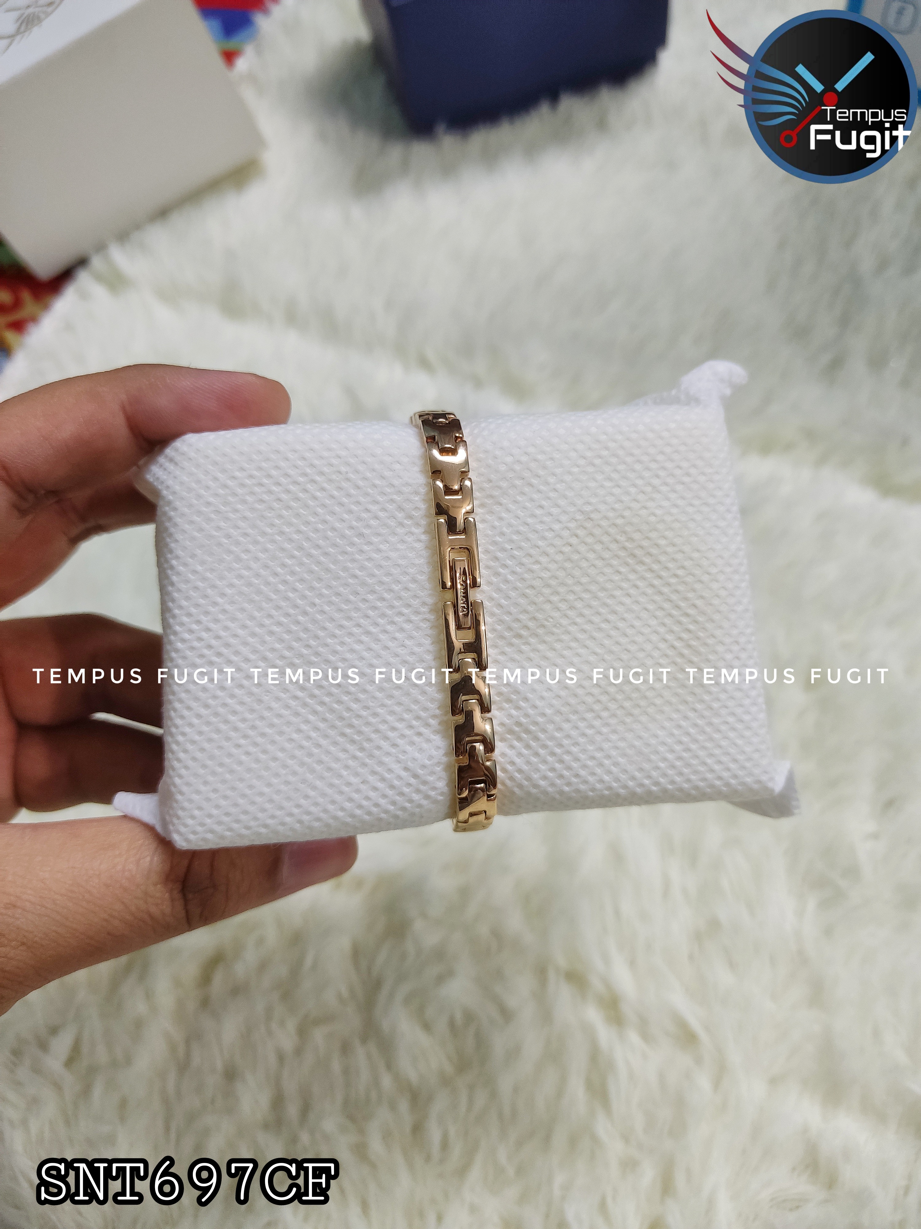 Sonata NR8151WM04 Ladies Chain Watch- Silver Dial- Rose Golden Bezel- Rose Golden Chain- TF Code SNT697CF_img_8