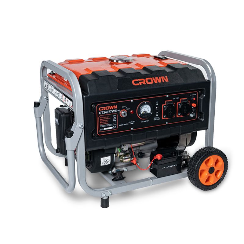 CROWN CT34077WE Generator 2.8KW Professional Gasoline Generator, Max. 3KW, Electric start; CT34077WE
