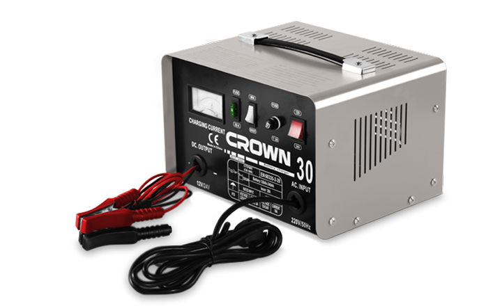 CROWN CT37005 Battery Charger, 12/24V, 16A, 260W - 480W, Charging Capacity : 120-240Ah;  CT37005