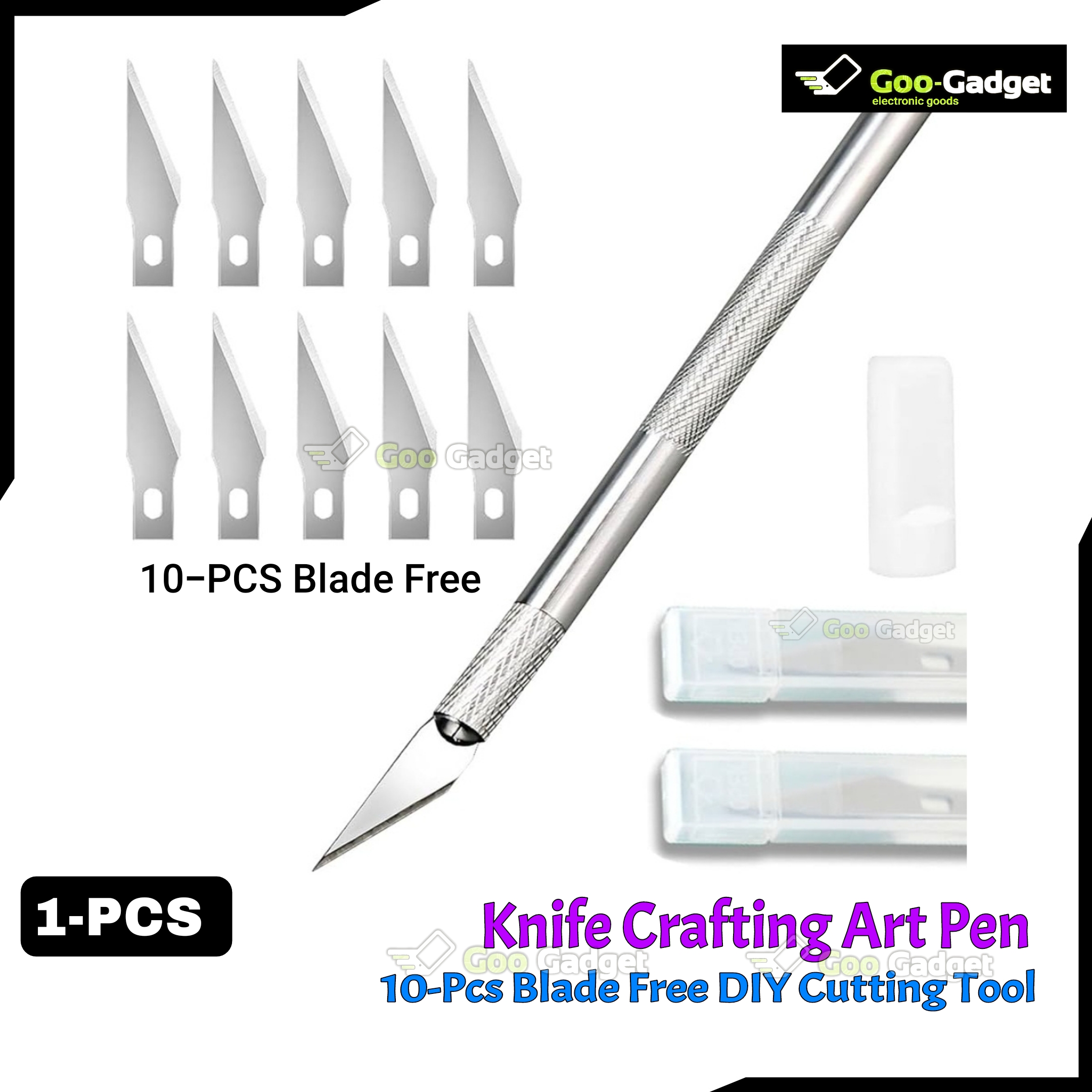 Crafting Art Pen Precision Knife with Interchangeable Sharp 5/10 Blades | DIY Cutting Tool_img_0
