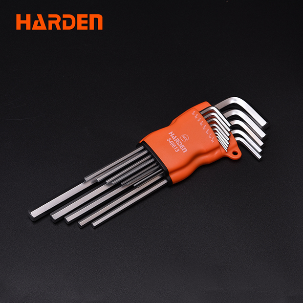 Harden 13Pcs Inch Long Hex Key Wrench Heavy Duty Tools Heat Treat Cr-v 540613_img_1
