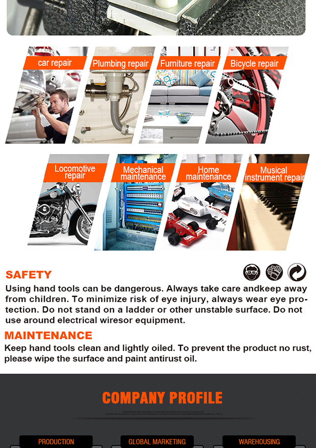 Harden 13Pcs Inch Long Hex Key Wrench Heavy Duty Tools Heat Treat Cr-v 540613_img_3