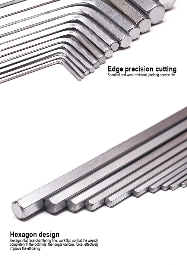 Harden 13Pcs Inch Long Hex Key Wrench Heavy Duty Tools Heat Treat Cr-v 540613_img_5