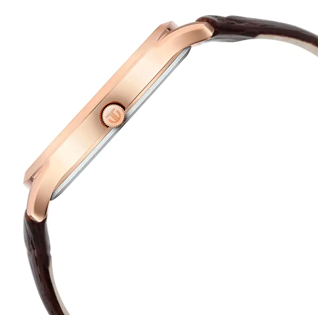 Titan NR1825WL02 Gents Belt Watch- Rose Golden Dial- Golden Bezel- Leather Color Belt- TF Code TT800BM_img_3