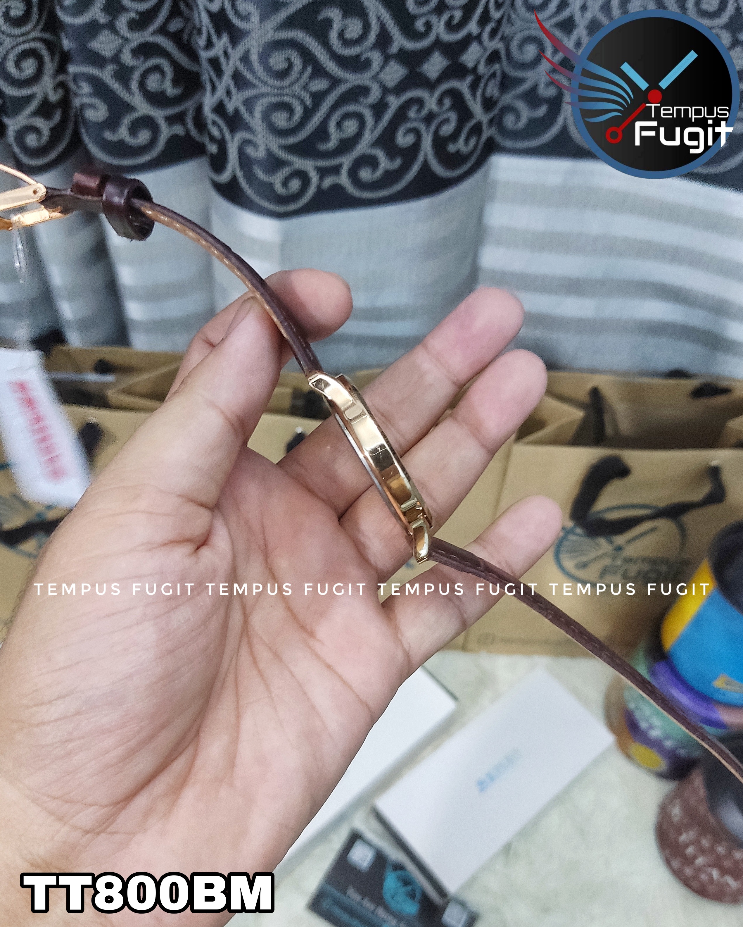 Titan NR1825WL02 Gents Belt Watch- Rose Golden Dial- Golden Bezel- Leather Color Belt- TF Code TT800BM_img_8