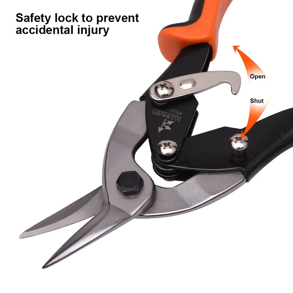 Harden 10" Aviation Snips Right Head ( Professional & Industrial ) Cr-V Right Aviation Tin Snip 570102_img_5