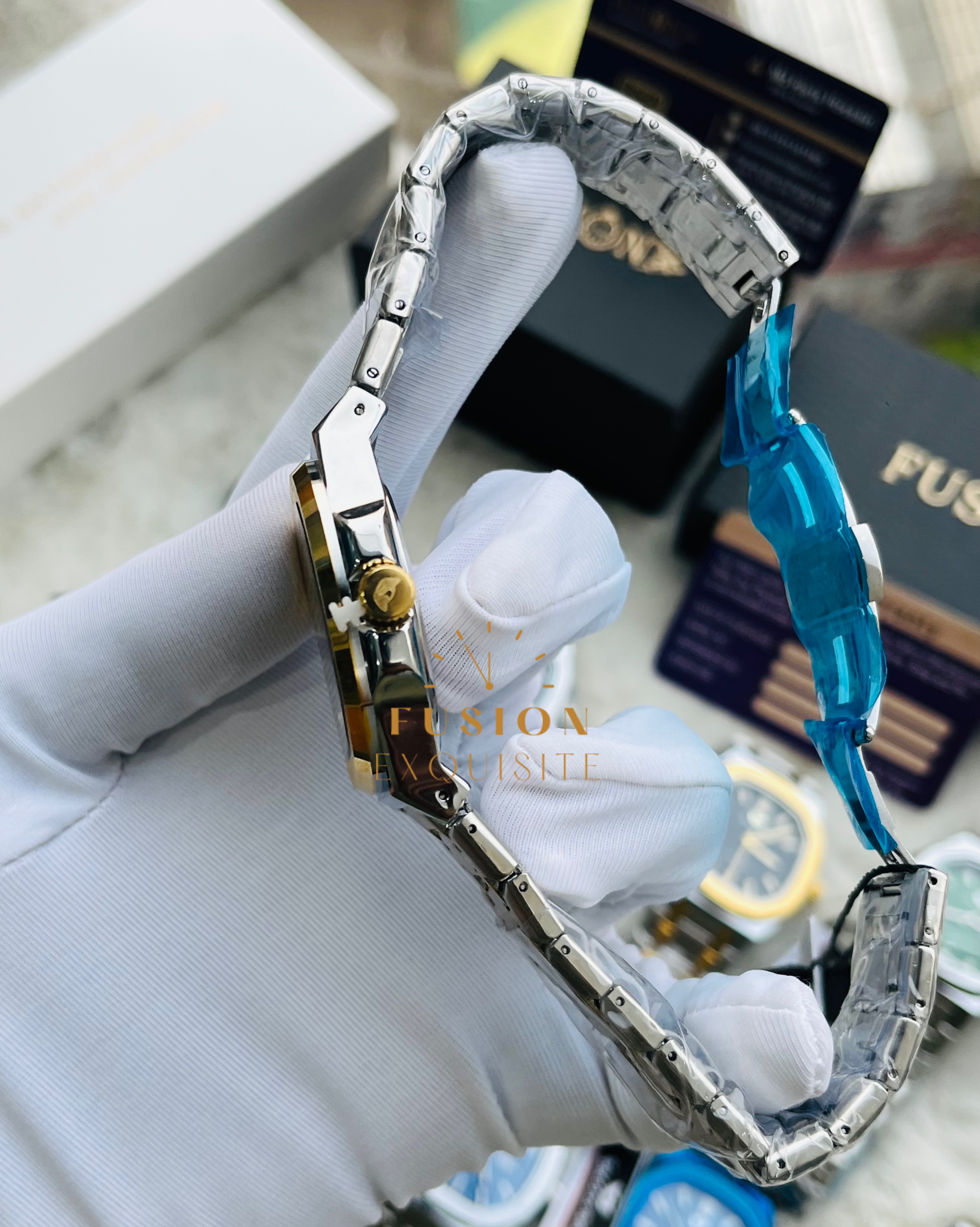 Success Way Dual Tone White Dial L208 Authentic Watch_img_1