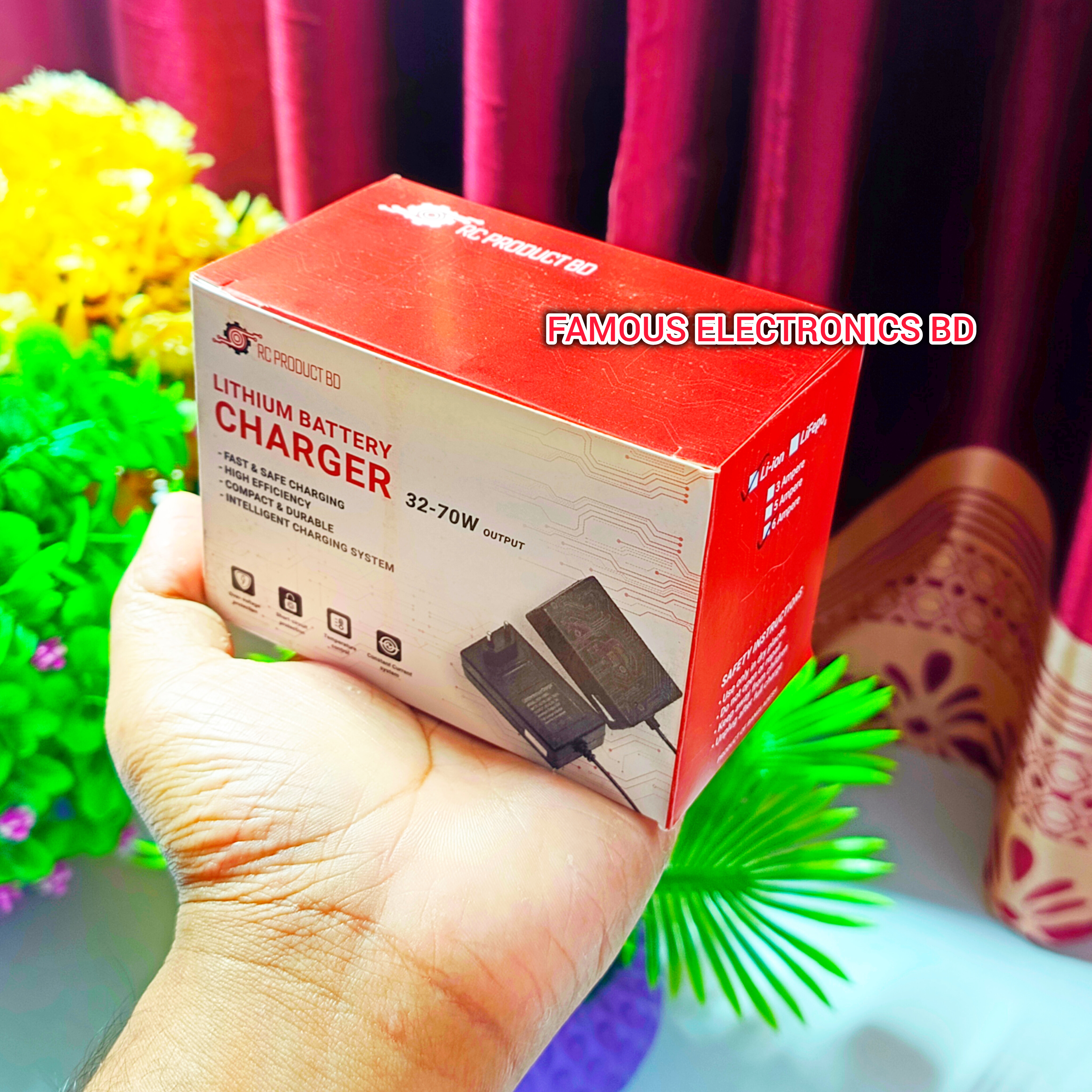 12.6V 6A Li-ion Battery Charger | 70W High-Speed Fast Charger | Full Charge Indicator | Bangladesh Assembled_img_3