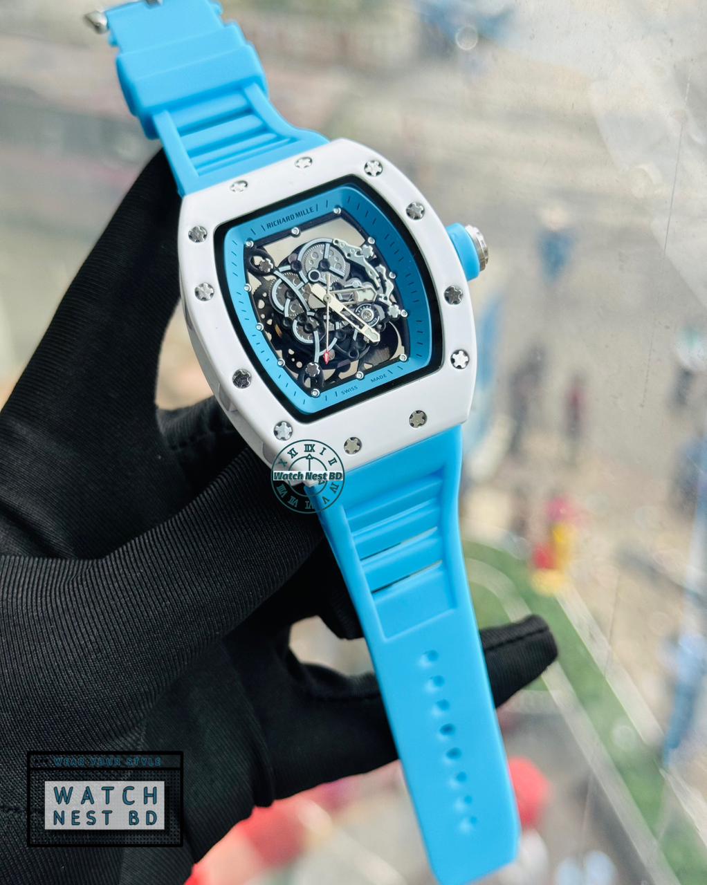 Richard Mille Skeleton Silicone RM Watch | AA Grade Master Copy