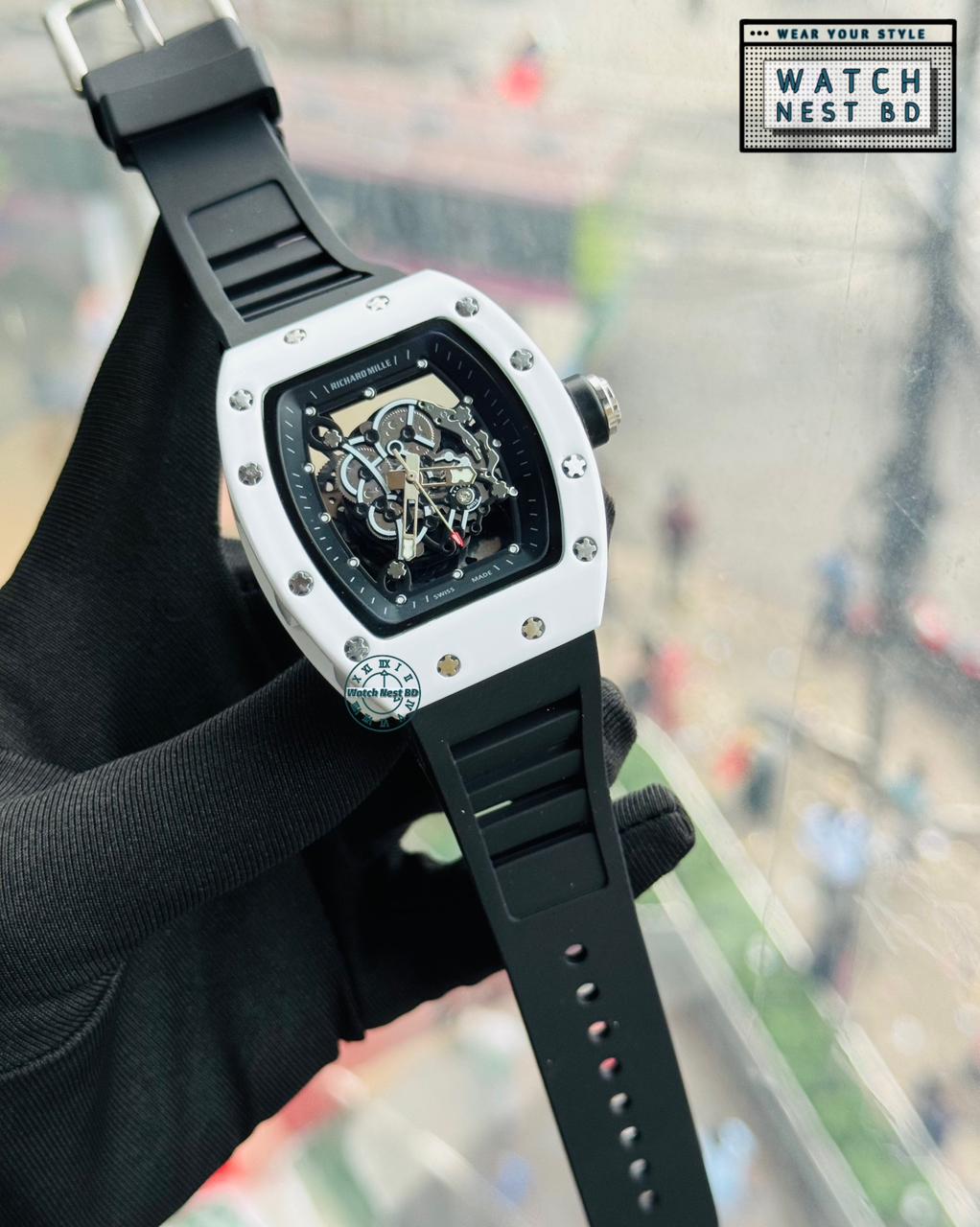 Richard Mille Skeleton Silicone RM Watch | AA Grade Master Copy