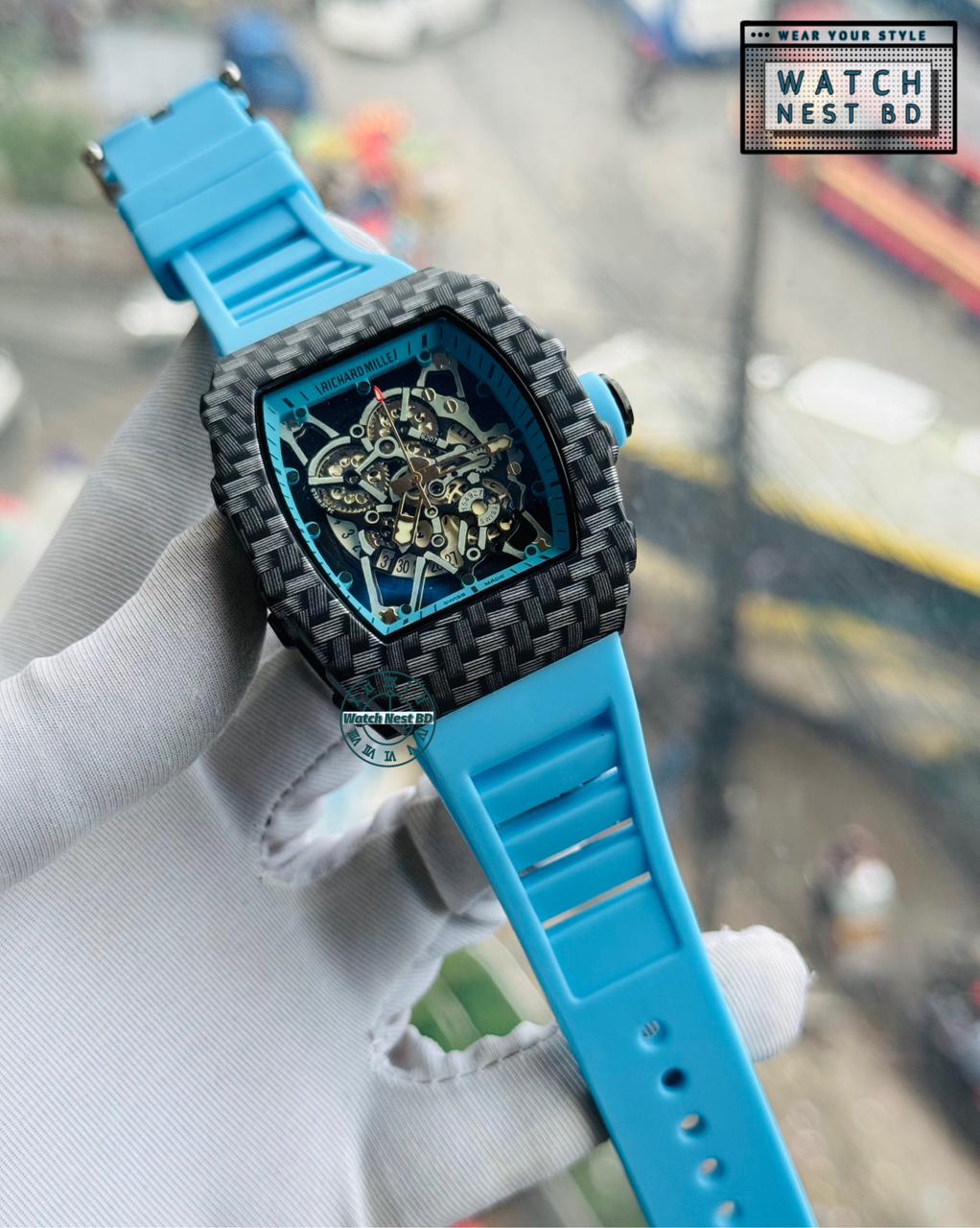 Richard Mille Skeleton Silicone RM Watch | AA Grade Master Copy