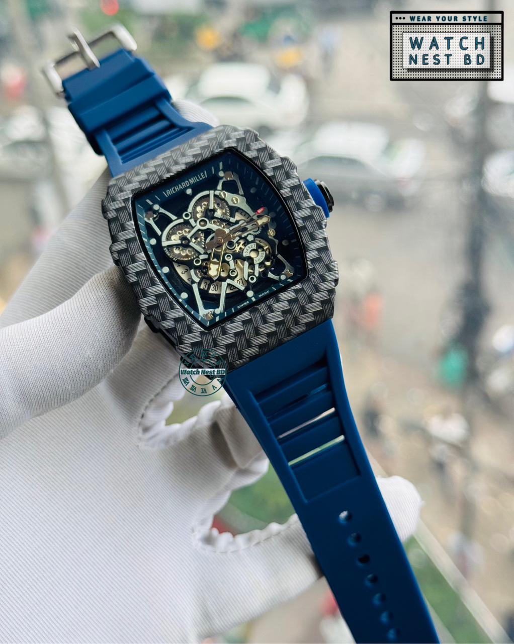 Richard Mille Skeleton Silicone RM Watch | AA Grade Master Copy