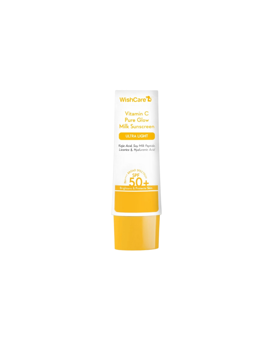 WISH CARE Vitamin C Pure Glow Milk Sunscreen  - SPF 50 PA++++  50g_img_1
