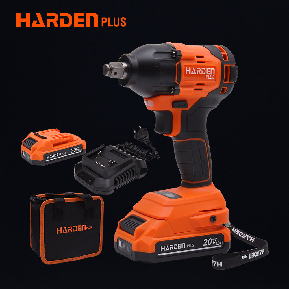 HARDEN Cordless Impact Wrench, 1/2" Dr. x 20 Volt, Brushless, Torque force: 300Nm, with battery and Charger; 758424_img_3