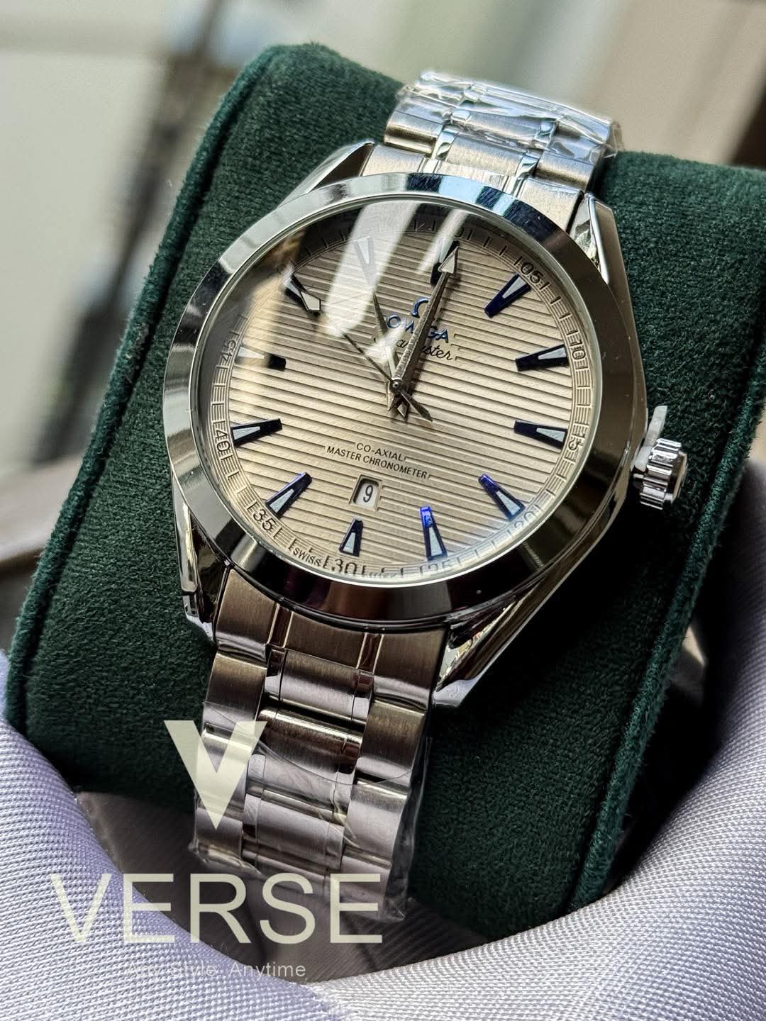 Omega aqua terra grey dial