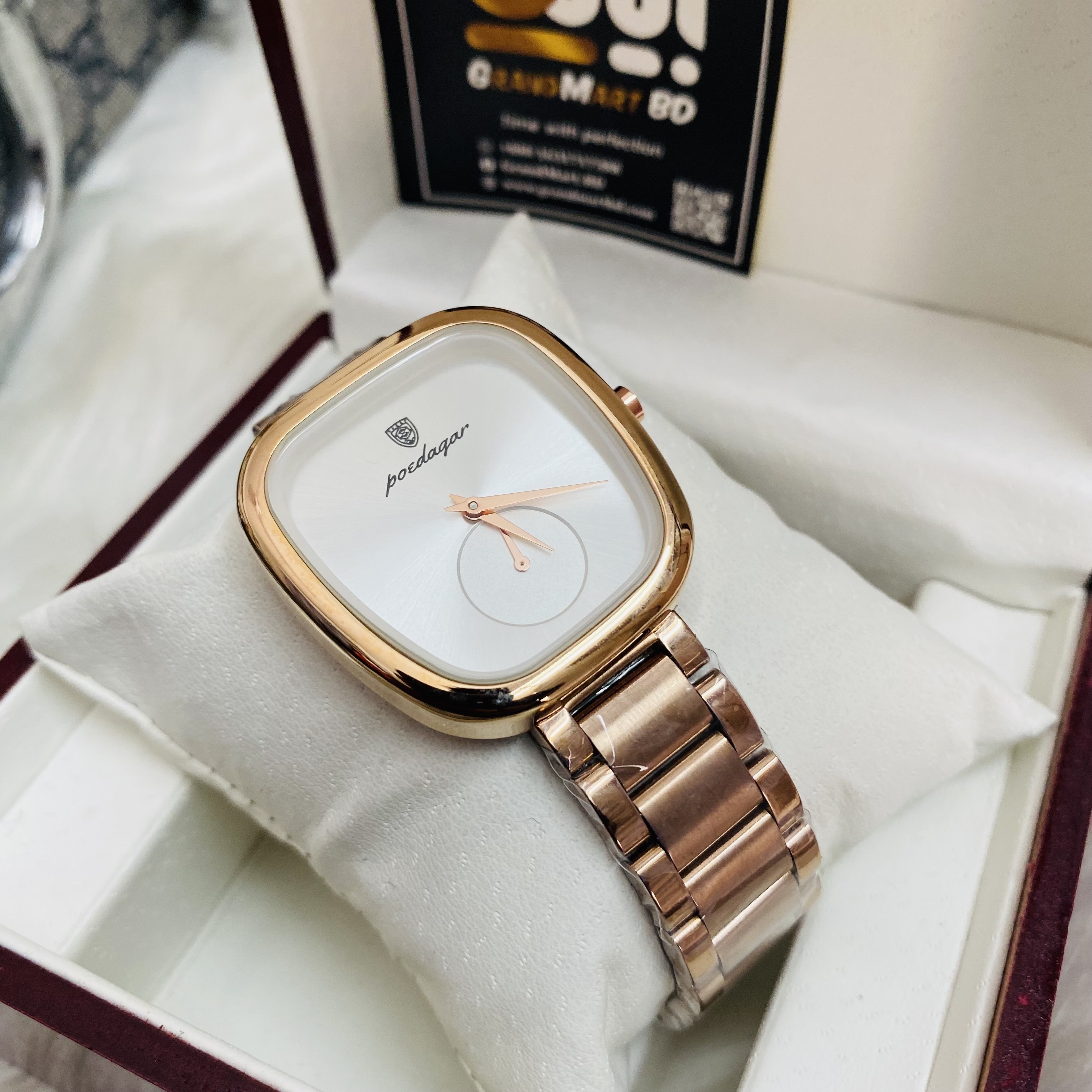 Poedagar Luxury Ladies Watch Stainless Steel Waterproof Quartz Watch