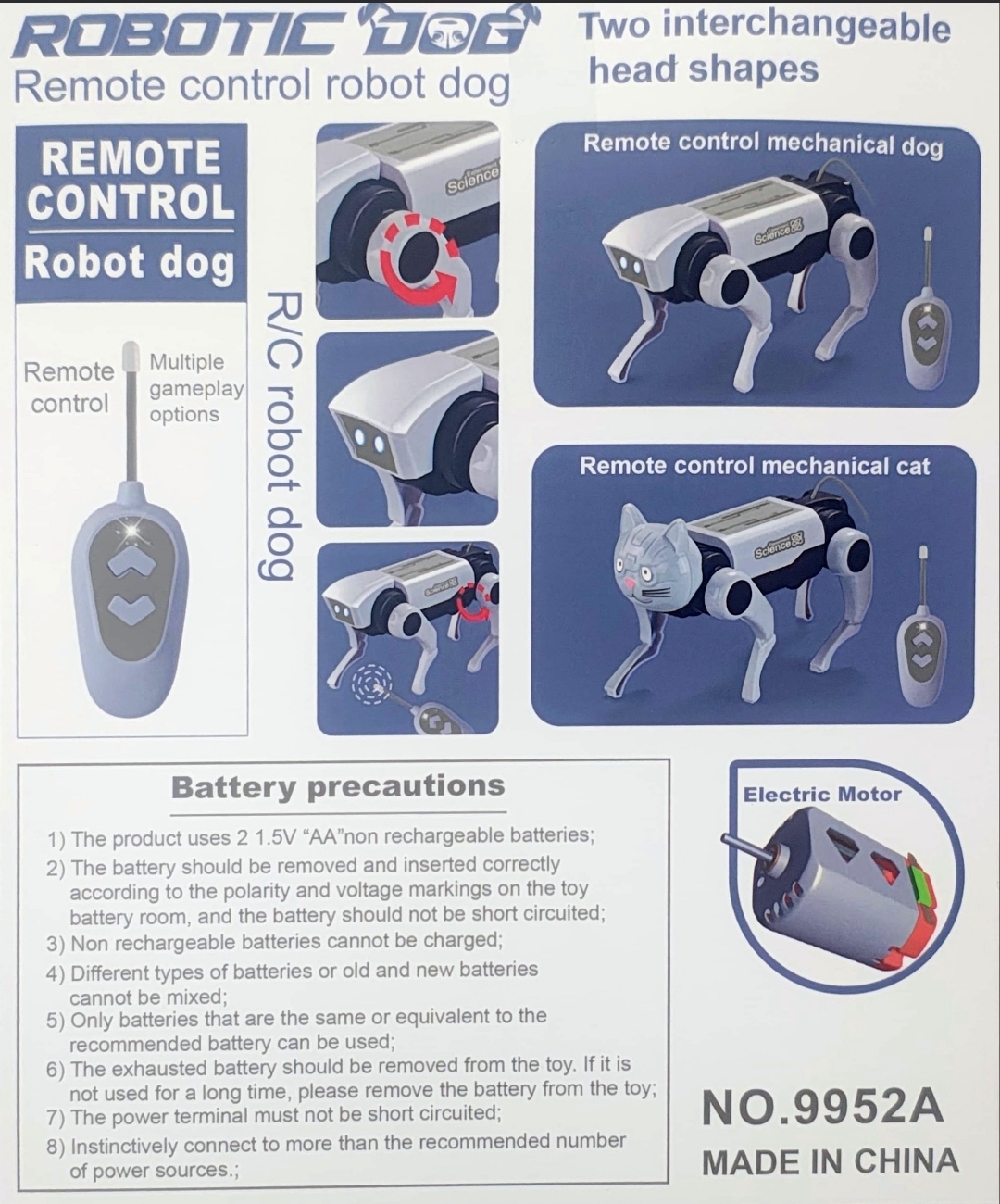 Robotic Dog [Remote Control Robot Dog + Cat]_img_8
