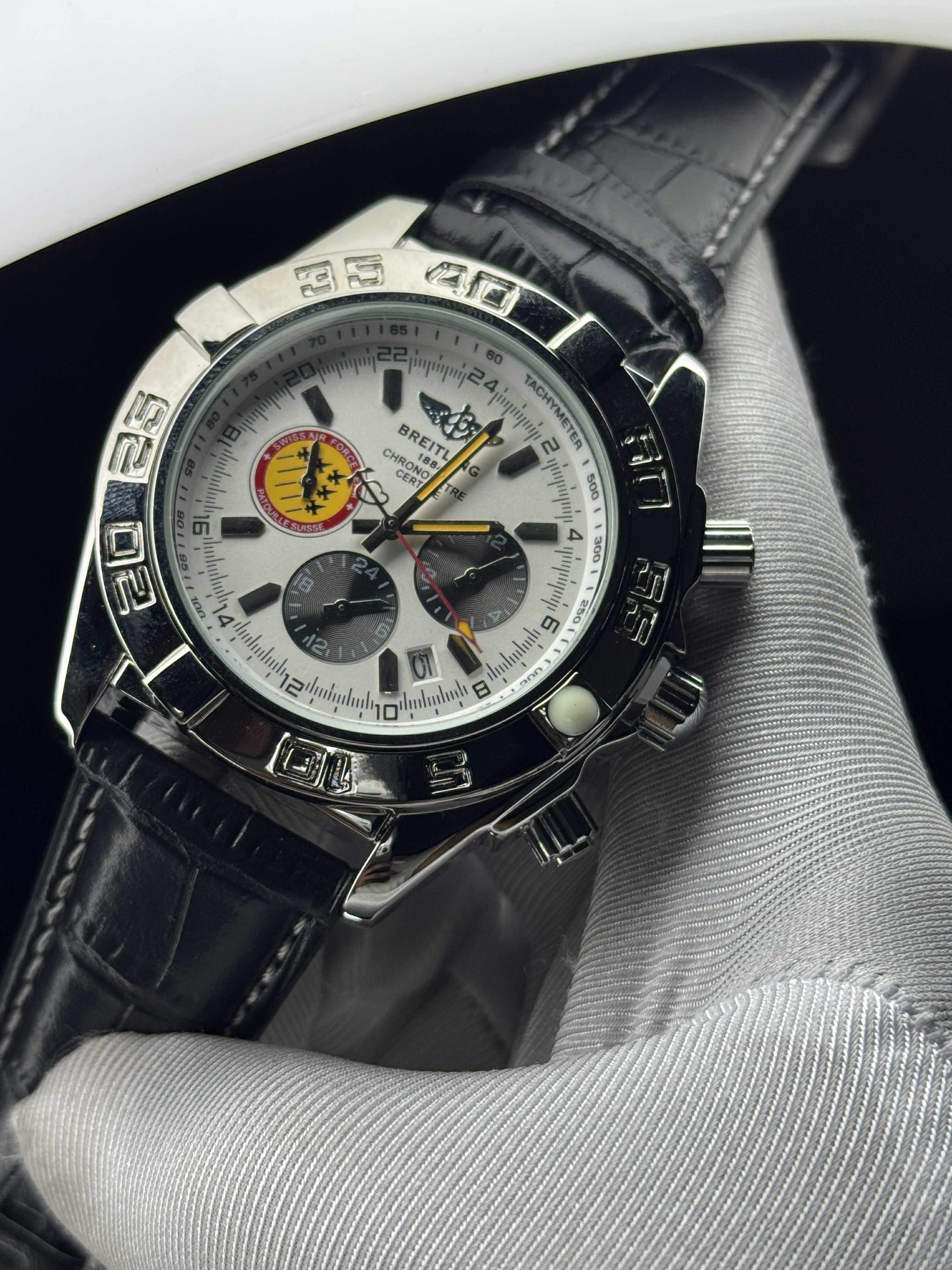 BREITLING BLACK BELT WHITE DIAL