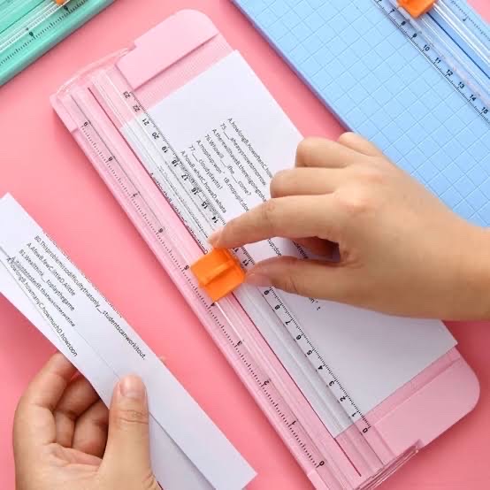 A4 Paper Cutter Trimmer Lightweight Paper Cutting Machine Random color 1pcs_img_0