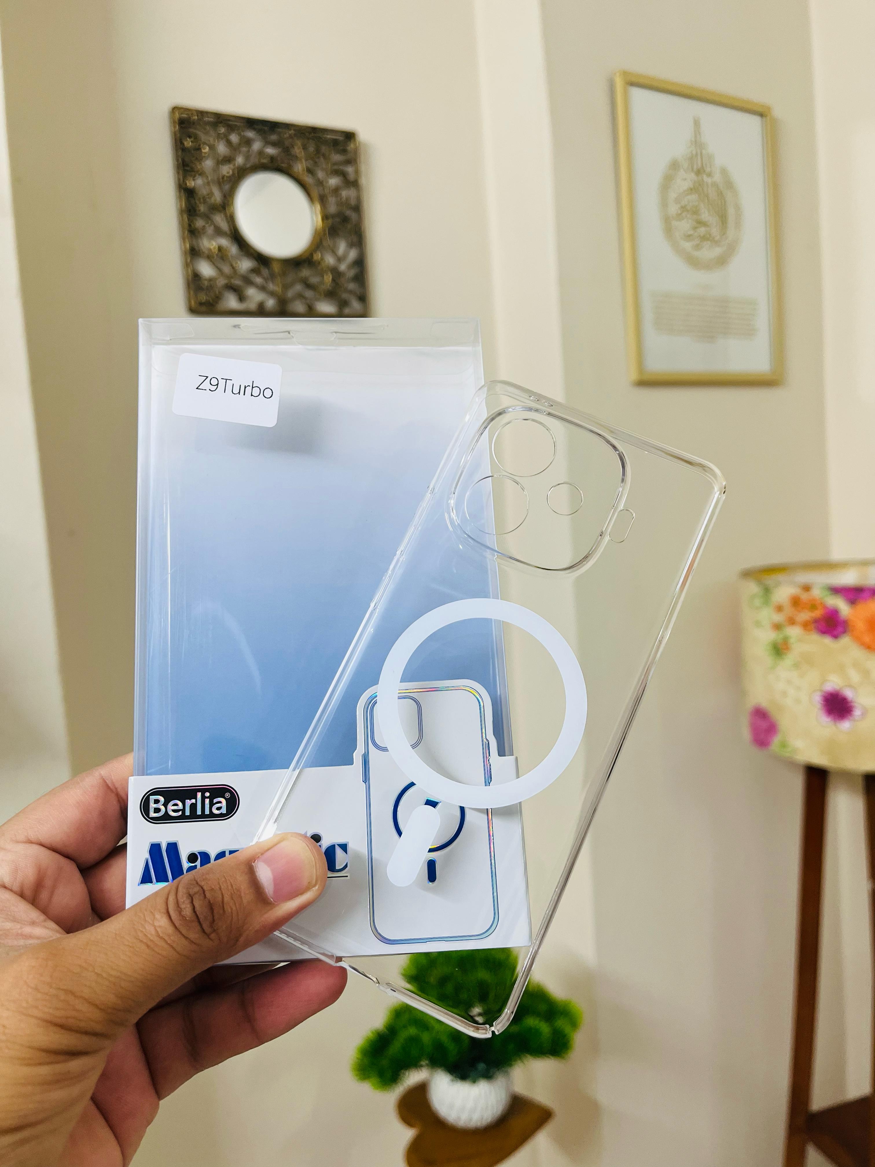 IQOO Z9 Turbo/Iqoo Neo 10R/IQoo Z9 Turbo Plus Anti Yellow Hard Case With Magsafe Design Only Tranparent ShockProf Back Cover