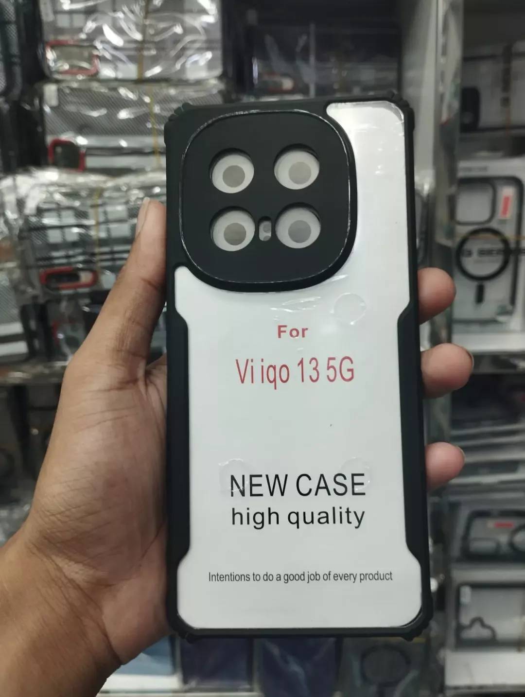 IQOO 13 Back Cover ShockProf Hard Case Transparent_img_3