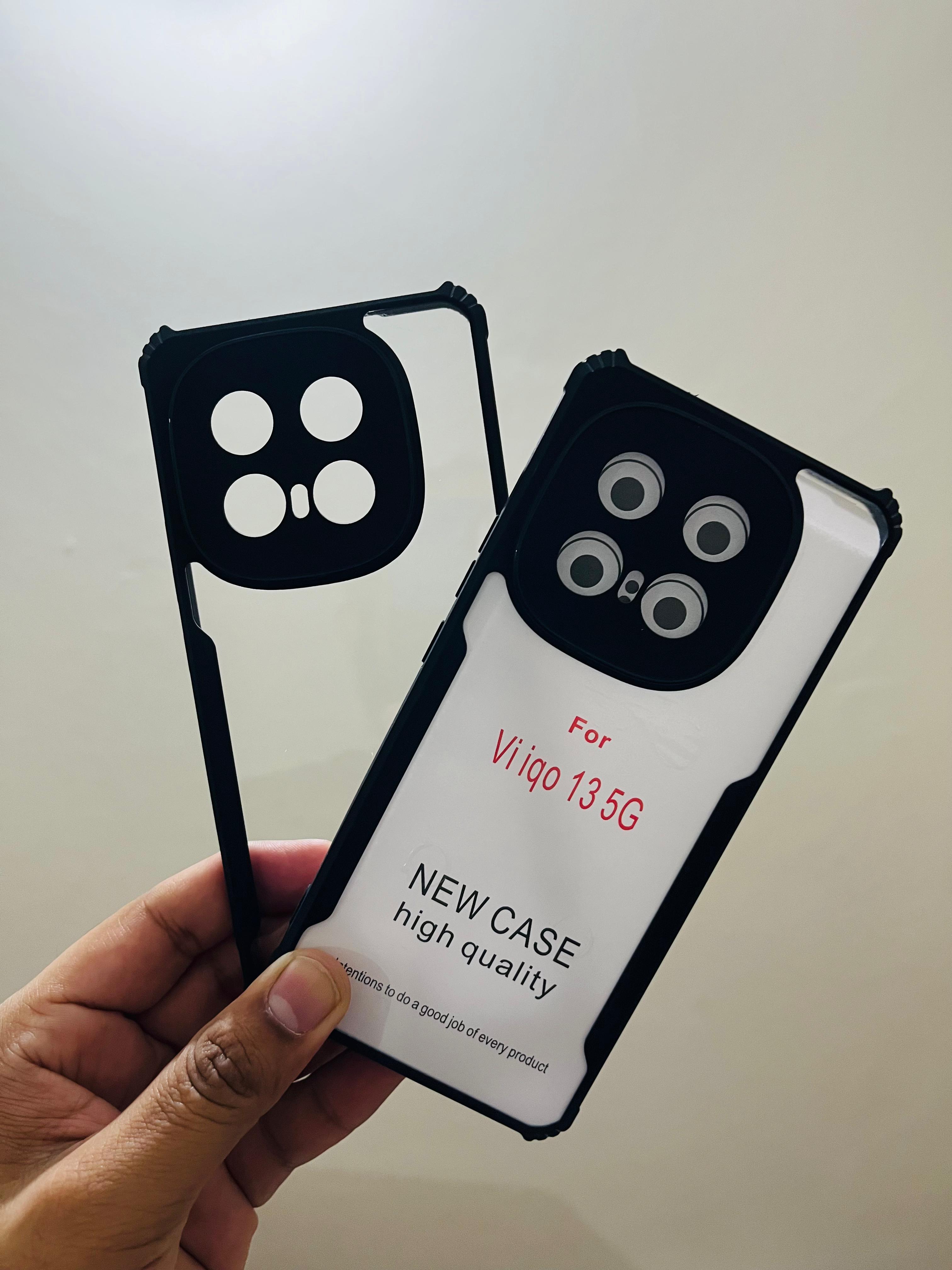 IQOO 13 Back Cover ShockProf Hard Case Transparent_img_1