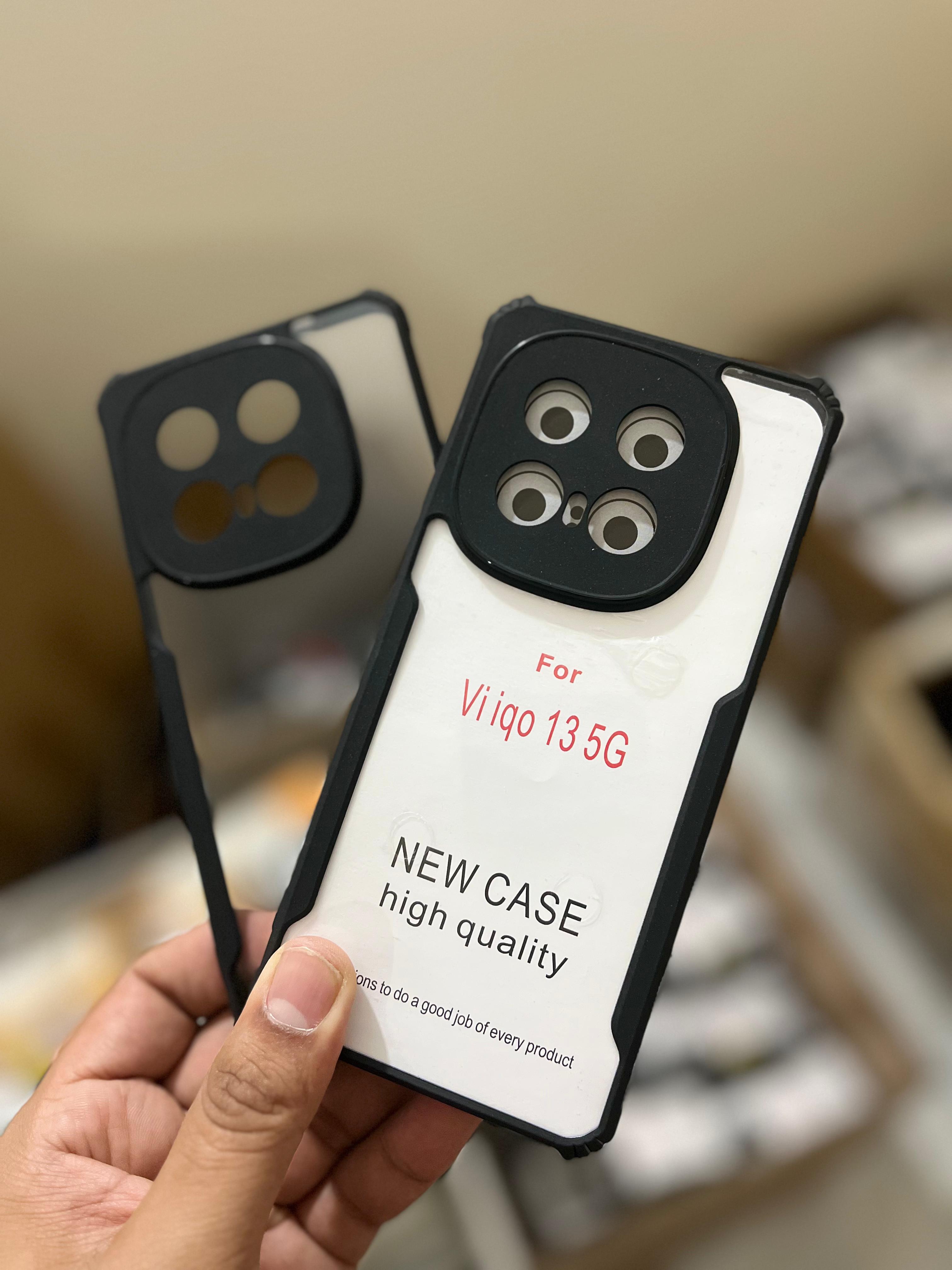 IQOO 13 Back Cover ShockProf Hard Case Transparent_img_2